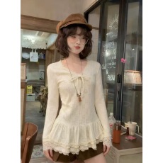 批发蝴蝶结木耳边<b class='q'>裙摆</b>内搭女