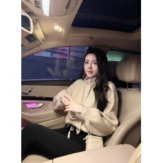 批发<b class='q'>韩国</b>chic秋冬复古气质高领抽绳下摆双口袋百搭羊绒针织开衫外套<b class='q'>女</b>