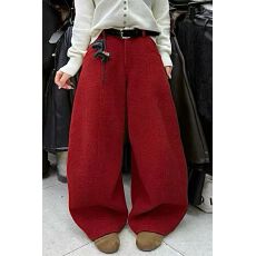 批发新款今年流行爆款超火<b class='q'>裤子</b>加厚加绒<b class='q'>婴儿</b>绒弯刀裤高级感休闲长裤