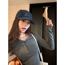 批发im向 云朵绒感~醋酸羊毛正肩V领针织打底衫女显瘦磨毛内搭上衣