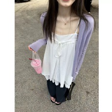 批发松弛感穿搭2026新款时尚百搭休闲设计感纯色吊带M2713