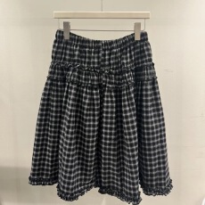 批发MENTOR东大门㊣实拍女士新品热卖时尚休闲半身裙中短裙格纹