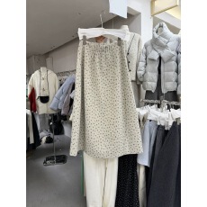 批发2025年<b class='q'>冬</b>季新款韩版十三行宽松高腰通勤显瘦百搭毛呢碎花半身裙女