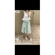 批发少女蝴蝶结天丝氛围感薄纱<b class='q'>半身裙</b>女夏季半<b class='q'>裙</b>气质伞<b class='q'>裙</b>褶皱<b class='q'>裙</b>子短<b class='q'>裙</b>