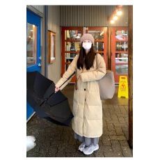 批发2025年新款棉服女冬中长款韩版设计感<b class='q'>外套</b>高级感宽松加厚棉衣棉袄