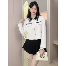 批发小香风外套女春秋2025新款爆款小个子短款<b class='q'>西装外套</b>夹克撞色上衣女