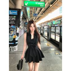 批发辣妹蝴蝶结蕾丝性感收腰<b class='q'>连衣</b>裙2026年夏季纯欲风显瘦修身气质短裙