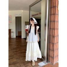 批发甜美蕾丝花边小飞袖<b class='q'>衬衫</b>女春季设计感减龄宽松娃娃衫别致绝美上衣