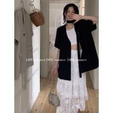 批发薄款西装女2026夏季新款<b class='q'>韩版</b>西服<b class='q'>外套</b>休闲宽松小个子百搭短袖上衣