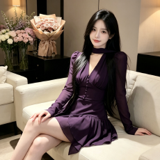 批发微胖mm法式纯欲性感v领拼接连衣裙女26新款气质收腰a字<b class='q'>短裙</b>
