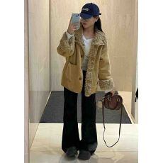批发冬天新款两面穿羊羔毛外套女中长款皮毛一体机车<b class='q'>服</b>加厚保暖宽松款