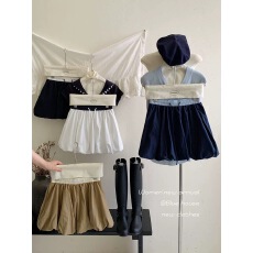 批发韩系芭蕾风花苞短裙带<b class='q'>安全</b><b class='q'>裤</b>半身裙女夏季性感辣妹蓬蓬裙A字短裙