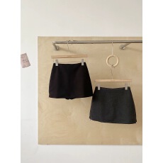 批发秋冬新款韩系辣妹高腰修身A字半身裙女小个子百搭拉链通勤包臀裙