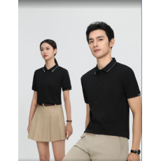 批发100%冰丝棉 经典纯色 POLO 衫 简约商务休闲翻领短袖上衣