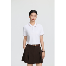 批发100%冰丝棉 200 克经典纯色 POLO 衫 简约<b class='q'>商务</b>休闲翻领短袖上衣