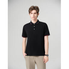 批发5%氨纶95%冰离子纤维  POLO衫 简约<b class='q'>商务</b><b class='q'>休闲</b>翻领短袖上衣