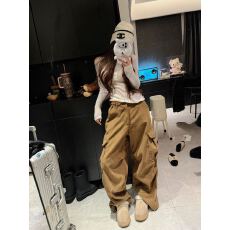 批发修身气质显瘦长袖套头外穿打底上衣休闲百搭洋气宽松长裤<b class='q'>时尚</b>套装