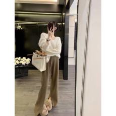 批发2025秋冬新款韩系<b class='q'>气质</b>V领针织毛衣高腰垂感显瘦休闲<b class='q'>裤</b>两件套<b class='q'>装</b>