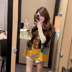 批发梵高系列灿烂偏执外套宽松新款复古风毛衣外穿小众可爱遮肉马甲