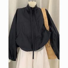 批发真心推荐这款<b class='q'>夏季</b>2026新款黑色抽绳防晒工装<b class='q'>外套</b>女秋宽松外穿上衣