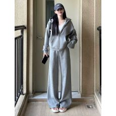 批发外贸爆款运动套装女秋学生<b class='q'>韩版</b>宽松时尚网红卫衣休闲两件套跑步服