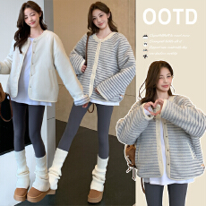 批发2025新款双面穿摇粒绒棉服外套秋冬加厚保暖小个子孕妇装短款上衣