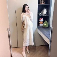 批发<b class='q'>孕妇</b><b class='q'>夏季</b>套装2026夏装新款洋气时髦<b class='q'>韩版</b>显瘦连衣裙防晒开衫两件套