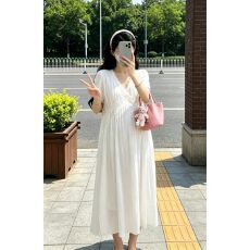 批发2026新款夏季<b class='q'>蕾丝</b><b class='q'>刺绣</b>印花网纱长裙气质孕妇装连衣裙高级感遮肚子