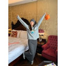 批发针织羊毛小个子女秋冬款<b class='q'>半身裙</b>2025年裙子中长款<b class='q'>条纹</b><b class='q'>半身裙</b>女漂亮