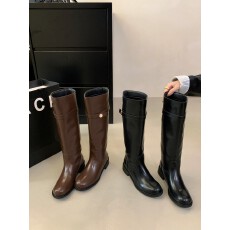 批发爆款骑士靴巨显瘦超好穿圆头直筒新款复古不过膝长靴