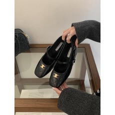 批发金属扣加绒黑色小香风玛丽珍毛毛鞋<b class='q'>冬</b>季保暖内增高版巨百搭