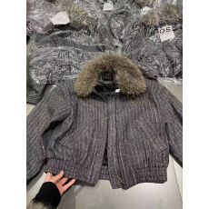 批发逸语IN choose u笑笑家2025冬季毛领可拆卸夹棉羊毛夹克<b class='q'>外套</b>