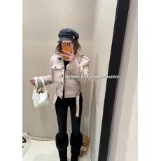 批发Juicecola  韩系翻领高级感气质外套腰带款毛呢夹克减龄短款上衣