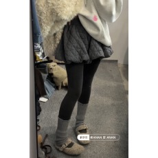 批发韩国东大门冬季新款时尚百搭宽松显瘦保暖菱格夹棉a字<b class='q'>休闲</b><b class='q'>短裤</b>女