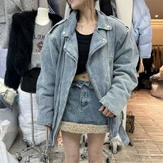 批发PLNH2025秋季新款韩版时尚<b class='q'>设计</b>感宽松显瘦休闲百搭机车风牛仔外套