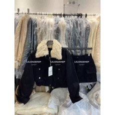 批发韩国东大门<b class='q'>冬</b>季新款时尚宽松显瘦毛领加厚夹克外套工装短裙套装女