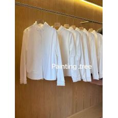 批发韩版蕾丝花边领拼接<b class='q'>甜美</b>内搭白衬衫女2026早春款气质叠穿排扣上衣