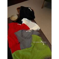 批发2026春季新款设计感蕾丝拼接针织衫时髦收腰显瘦气质短袖上衣女潮