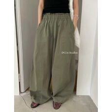 批发十三行<b class='q'>正品</b>2026夏季新款韩系时尚松紧腰宽松慵懒风百搭阔腿休闲裤