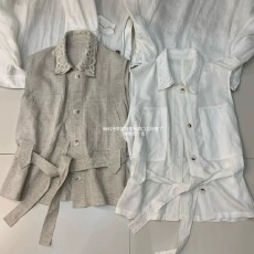 批发老钱风白色<b class='q'>无袖</b>翻领衬衫女2026夏季新款收腰显瘦气质优雅<b class='q'>上衣</b>