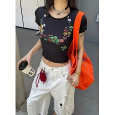 批发2026新款女时尚气质洋气短袖T恤女简约显瘦百搭上衣女款套装新款