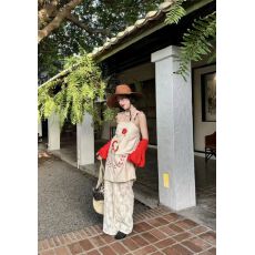 批发DENGLULOOP录录'蛇么都好'花吊带<b class='q'>连衣裙</b>女夏复古<b class='q'>文艺</b>小众刺绣裙子