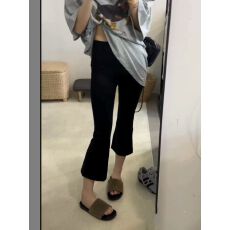 批发2026新款<b class='q'>女装</b>时尚气质百搭修身显瘦女神<b class='q'>打底裤</b>瑜伽喇叭裤七分裤