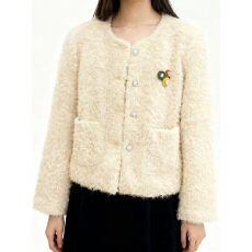 批发初冬厚外套女秋冬新款独特漂亮巨好看冬装小个子羊羔毛上衣