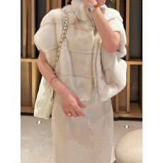 批发2025<b class='q'>秋</b>冬新款 韩版高端时尚淑女气质皮草马甲