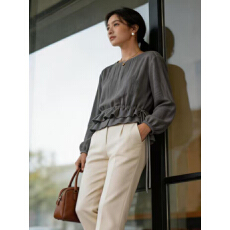 批发2026春季新款 <b class='q'>韩版</b>小众设计感清雅淑女气质<b class='q'>衬衫</b><b class='q'>衬衣</b>