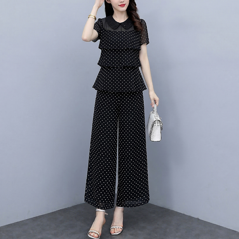 RY1813# 实拍2026时尚休闲套装女夏季新款洋气质减龄显瘦两件套