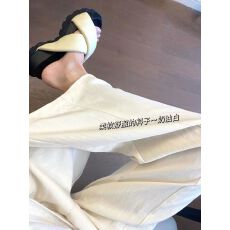 批发1327#【<b class='q'>冰</b><b class='q'>丝</b>麻 有内衬】2025春秋天<b class='q'>丝</b>休闲裤女垂感拖地阔腿裤薄款