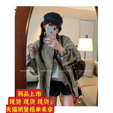 批发加州之旅~ 高级感宽松休闲中长款英伦风小个子风衣外套女