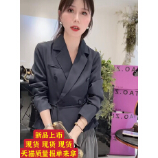 批发<b class='q'>樱</b><b class='q'>子</b>家2868F新款小众设计修身显瘦百搭气质西装外套